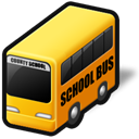 Service, school bus, vehicle, transportation Black icon