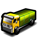 Lorry, taxi Black icon