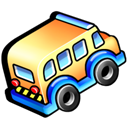 transportation, vehicle, Bus Black icon