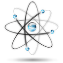 science, Atom, cellular, dna, physics Black icon