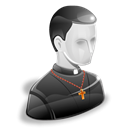 Priest, user, monk, Belief, creed, Man, christian Black icon