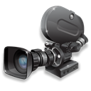 Camera, film, camcorder, 35mm Black icon