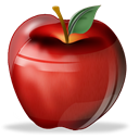Fruit, Apple Black icon