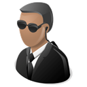 secret agent, Fbi Black icon