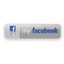 Facebook, button, grey, large DarkGray icon