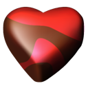 Chocolate, 04, Hearts Black icon