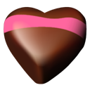 Chocolate, Hearts, 05 Black icon