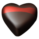 Hearts, 06, Chocolate Black icon