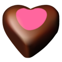 Chocolate, 11, Hearts Black icon