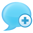 Chat LightSkyBlue icon