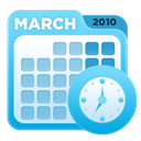 Calendar, recycle SkyBlue icon