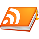 Rss, rss book, feed, Book, Notebook DarkOrange icon