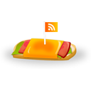 feed, Rss, sandwich WhiteSmoke icon