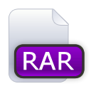 File, Rar DarkViolet icon