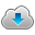 download, Cloud, on DimGray icon