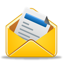 read, envelope, Already, Message, Email, send Gold icon