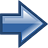 Forward, Arrow, right SteelBlue icon