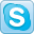 Skype, voip SkyBlue icon