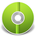 green, disc, Cd YellowGreen icon
