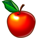 food, Apple, Fruit Black icon