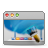 Aqua, Desktop, wallpapers Silver icon
