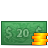 Money, 20, Coins SeaGreen icon