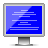 screen, windows, glossy Blue icon
