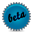 Blue, beta, splash DarkCyan icon