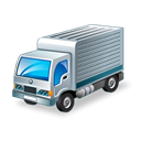 truck, Goods, transport Black icon