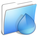 Folder, Aqua, torrents, smooth CornflowerBlue icon