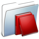 Graphite, Folder, Library, smooth Black icon