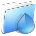 Folder, Aqua, torrents, stripped CornflowerBlue icon