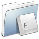 Graphite, Folder, Fonts, stripped Gainsboro icon