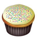 vanilla, food, cake Black icon