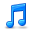 musical, itunes, Note, music DodgerBlue icon