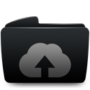 Folder, upload, web DarkSlateGray icon