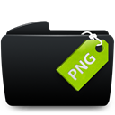 Png, Folder, green Black icon