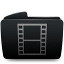 Folder, Movies Black icon