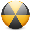 nuclear, Burn, Radioactive DarkSlateGray icon