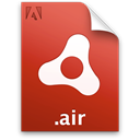 package, document, Air, Installer, adobe, File Black icon
