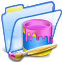 Folder, paint Lavender icon