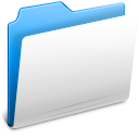 Folder, Blue WhiteSmoke icon
