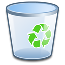 Empty, recycle, Bin Lavender icon