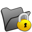 locked, Folder Black icon
