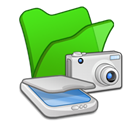 &, green, Cameras, Folder, scanners LimeGreen icon