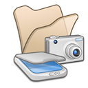 Beige, Cameras, scanners, Folder, & Black icon