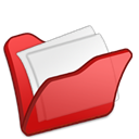 Mydocuments, Folder, red Black icon