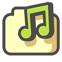 music, shared DarkSlateGray icon