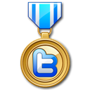 medal, twitter Black icon