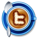 cup, Coffee, twitter, Cappucino Black icon